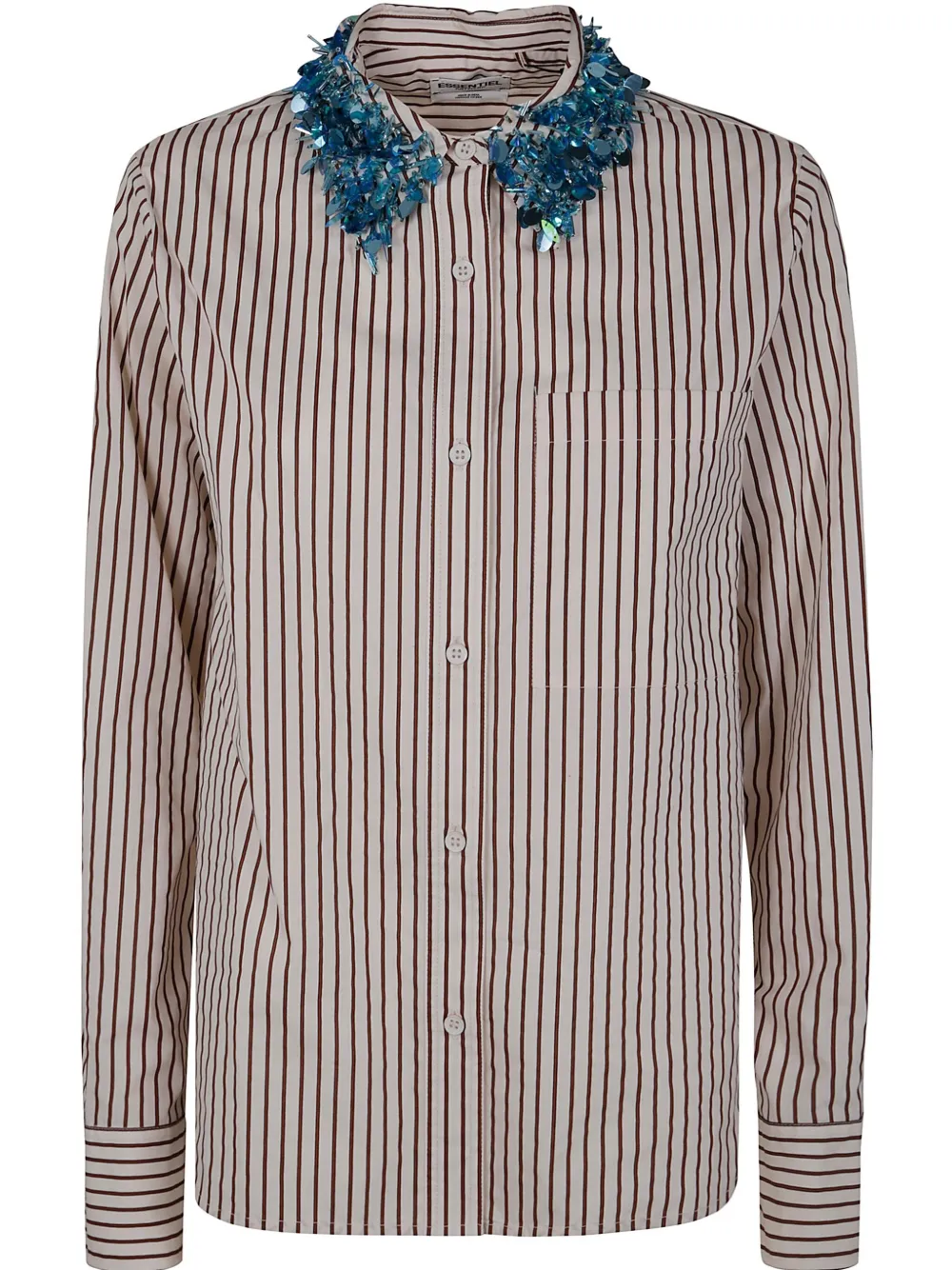 Essentiel Antwerp Gestreept blouse Bruin