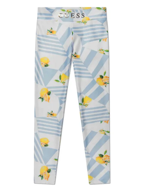 guess kids pantalones con limones estampados