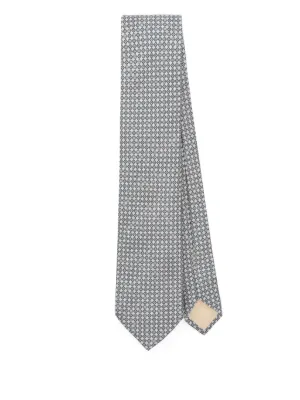【最新入荷】 幾何学模様 高級ブリオーニ ネクタイ （Brioni（ブリオーニ 8㌢ 小物