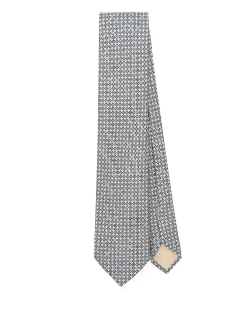 Brioni geometric-pattered tie