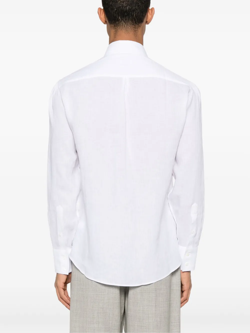 Brunello Cucinelli Linnen overhemd Wit