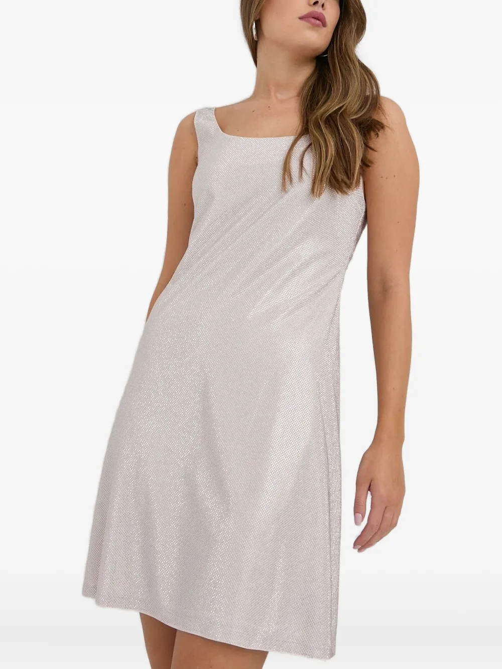 Beatrice B scoop-neck embellished mini dress | White | Image 1