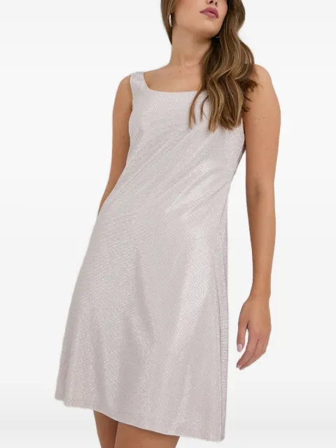 Beatrice B scoop-neck embellished mini dress