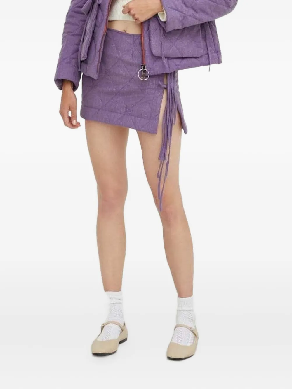 Beatrice B quilted skirt | Purple | Image 1