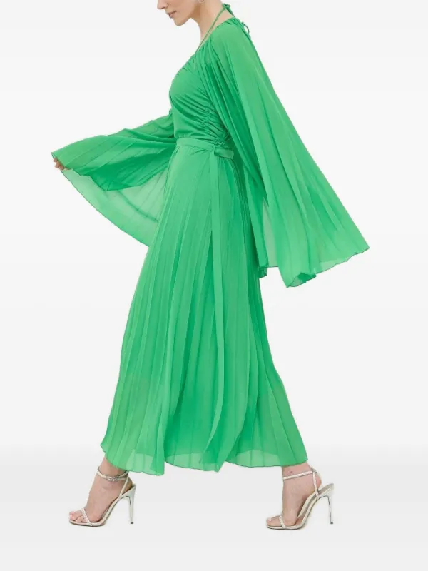 Beatrice B Detachable-cape Maxi Dress - Green