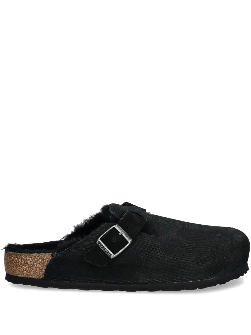 Birkenstock Boston shearling slippers Black