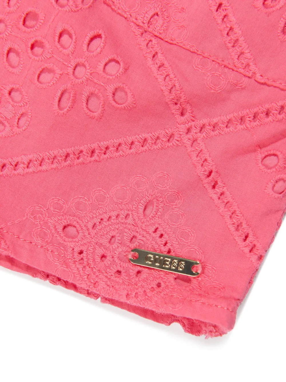 guess kids Broderie anglaise shorts Roze