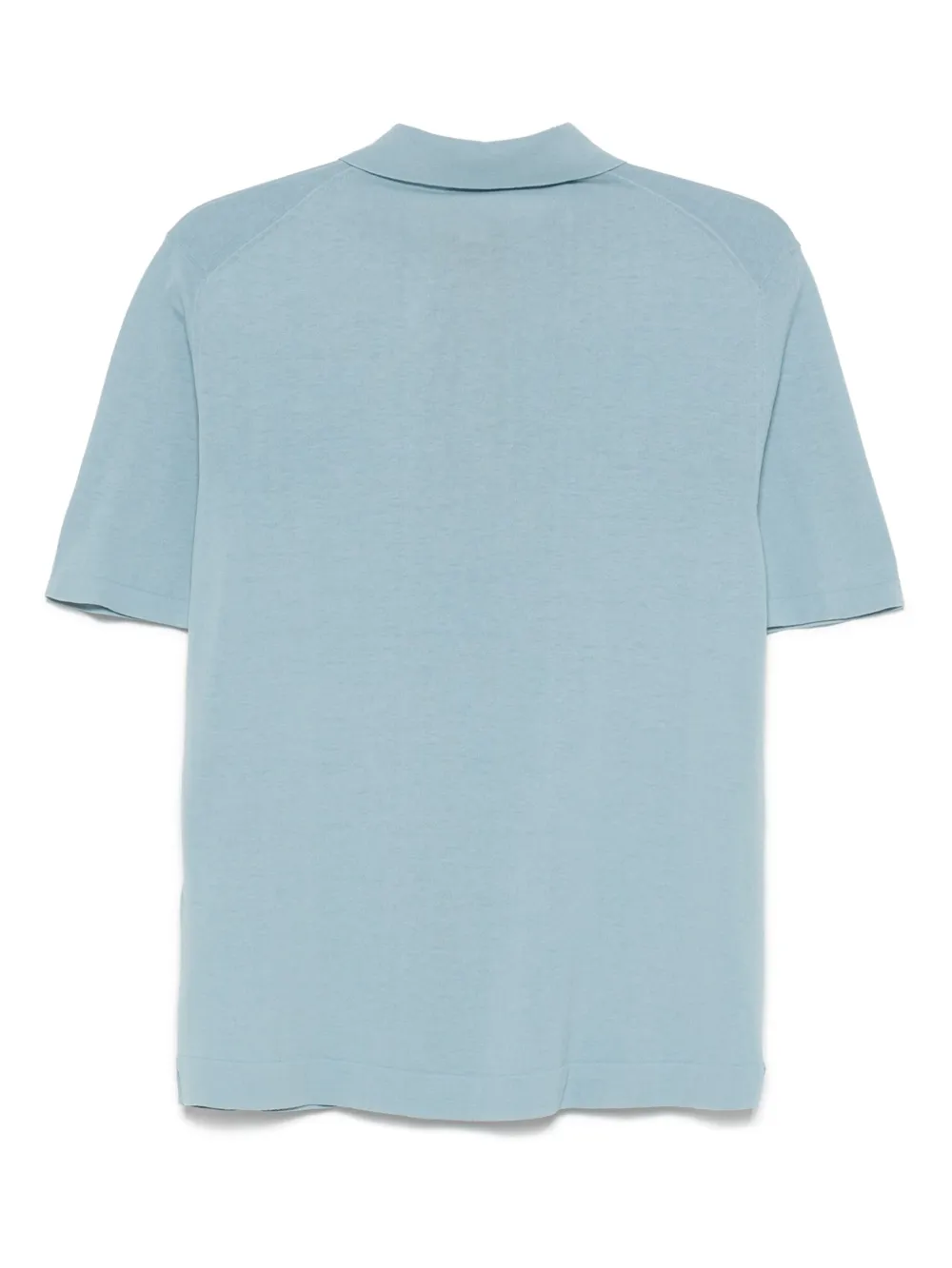 Altea Fijngebreid poloshirt Blauw