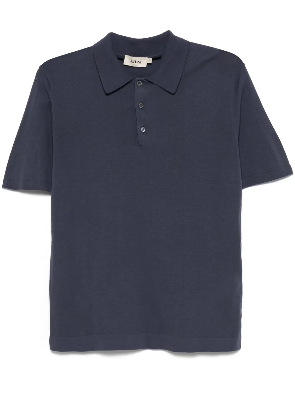 fine-knit polo shirt