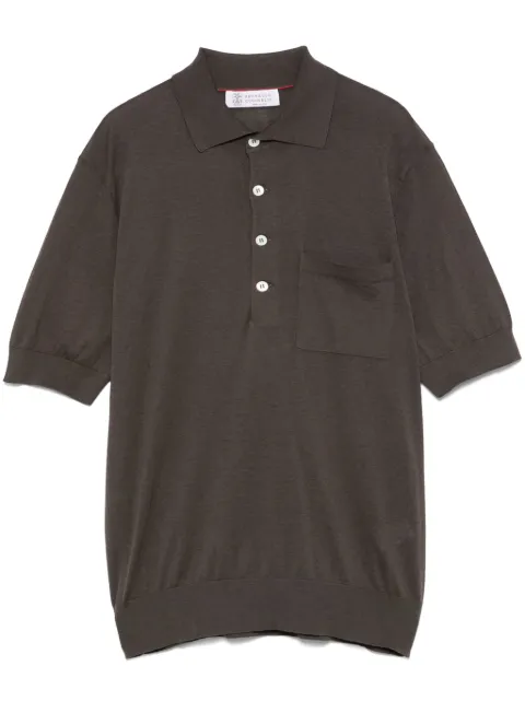 Brunello Cucinelli ribbed polo shirt