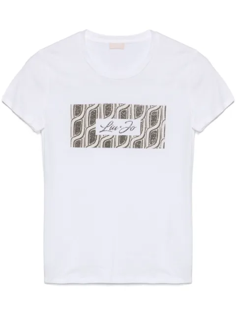 LIU JO crystal-embellishment T-shirt