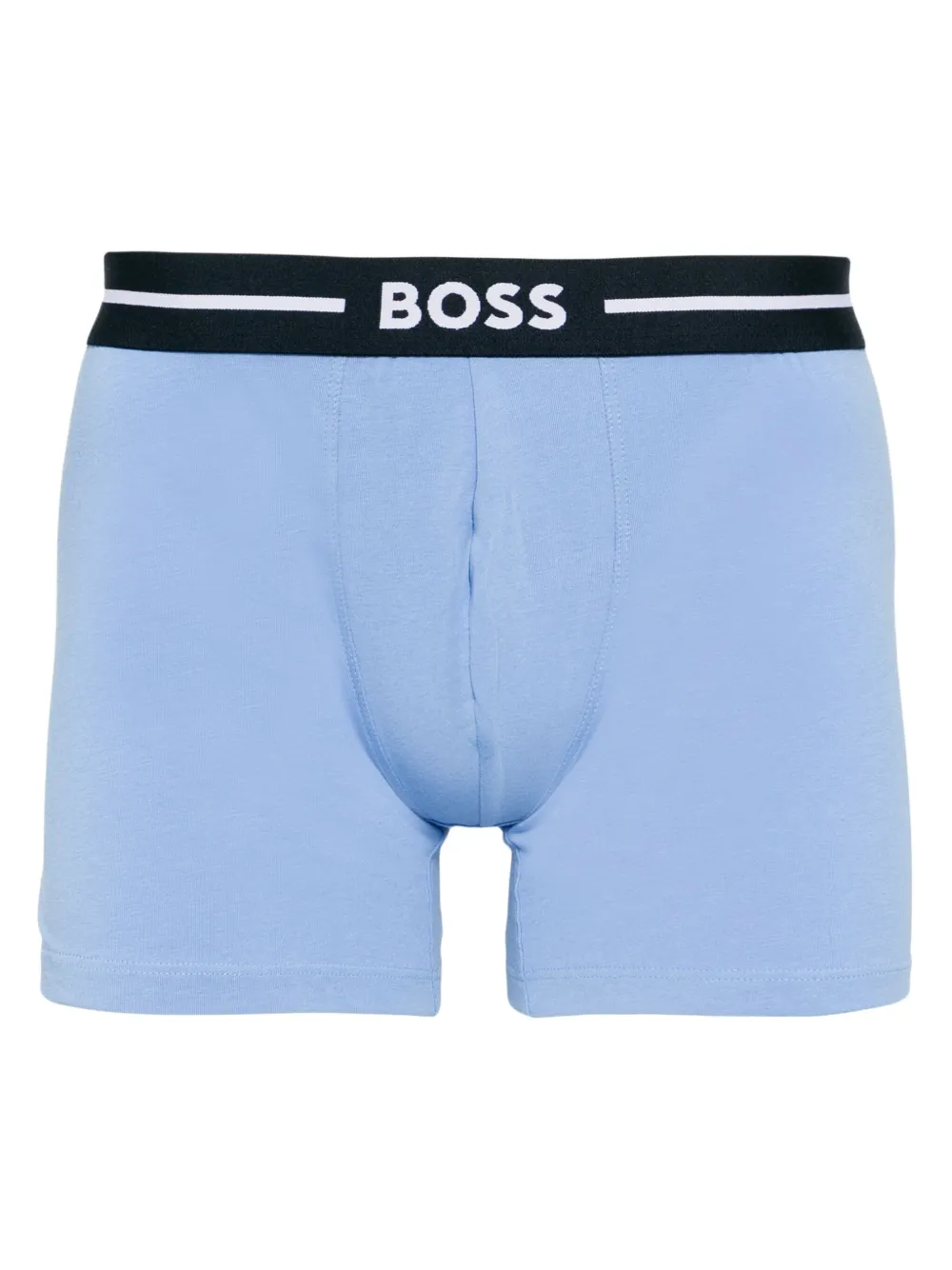 Shop Hugo Boss Logo-waistband Boxers (pack Of Three) In Blue