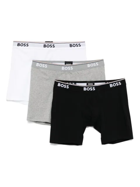 BOSS pack de tres bóxeres con logo en la pretina