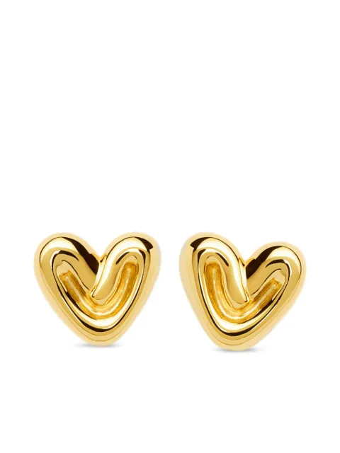Missoma puffy-heart stud earrings