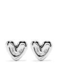 Missoma Puffy Heart-stud earrings - Silver
