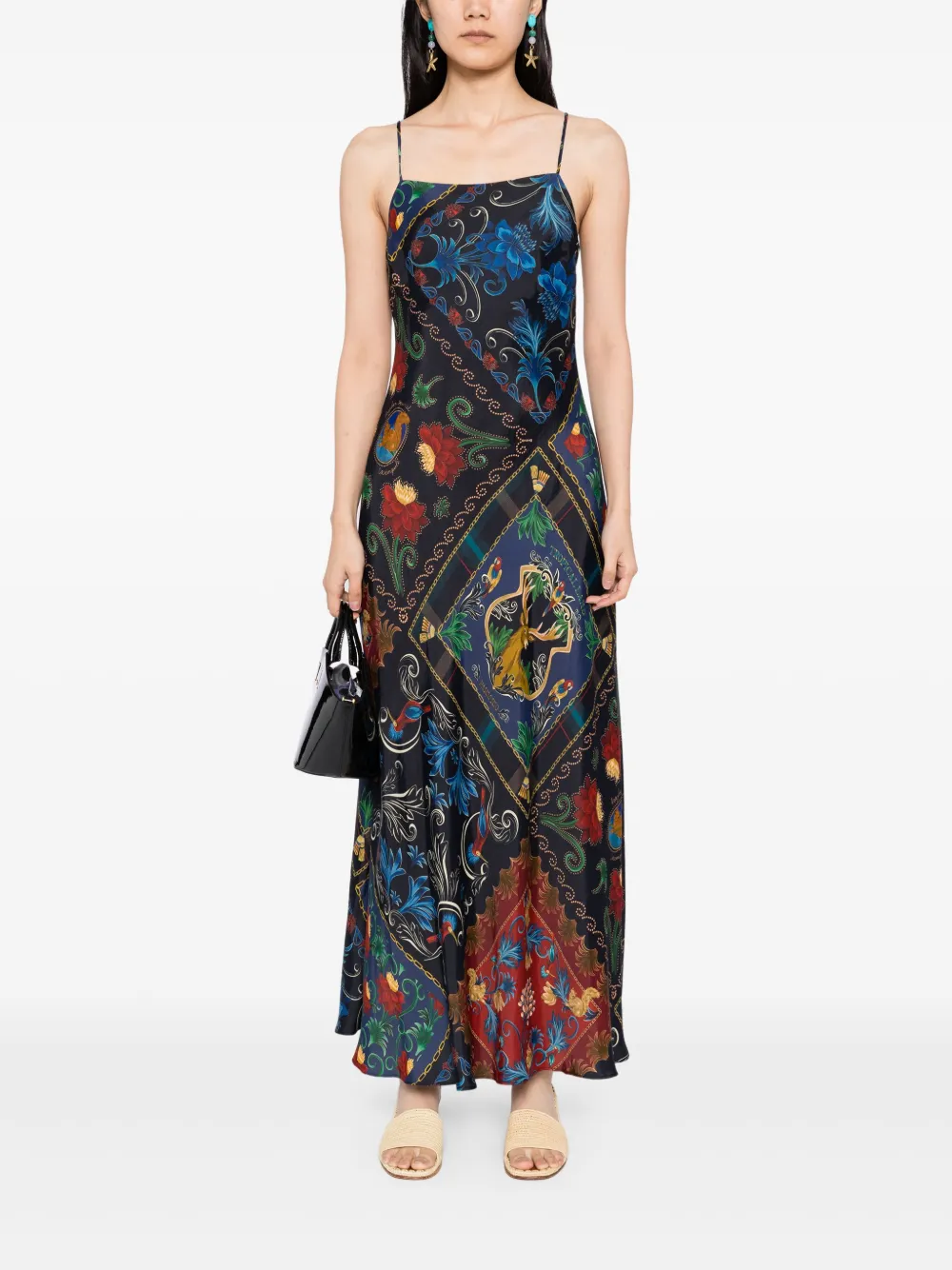 FARM Rio Arabesque jurk - Blauw
