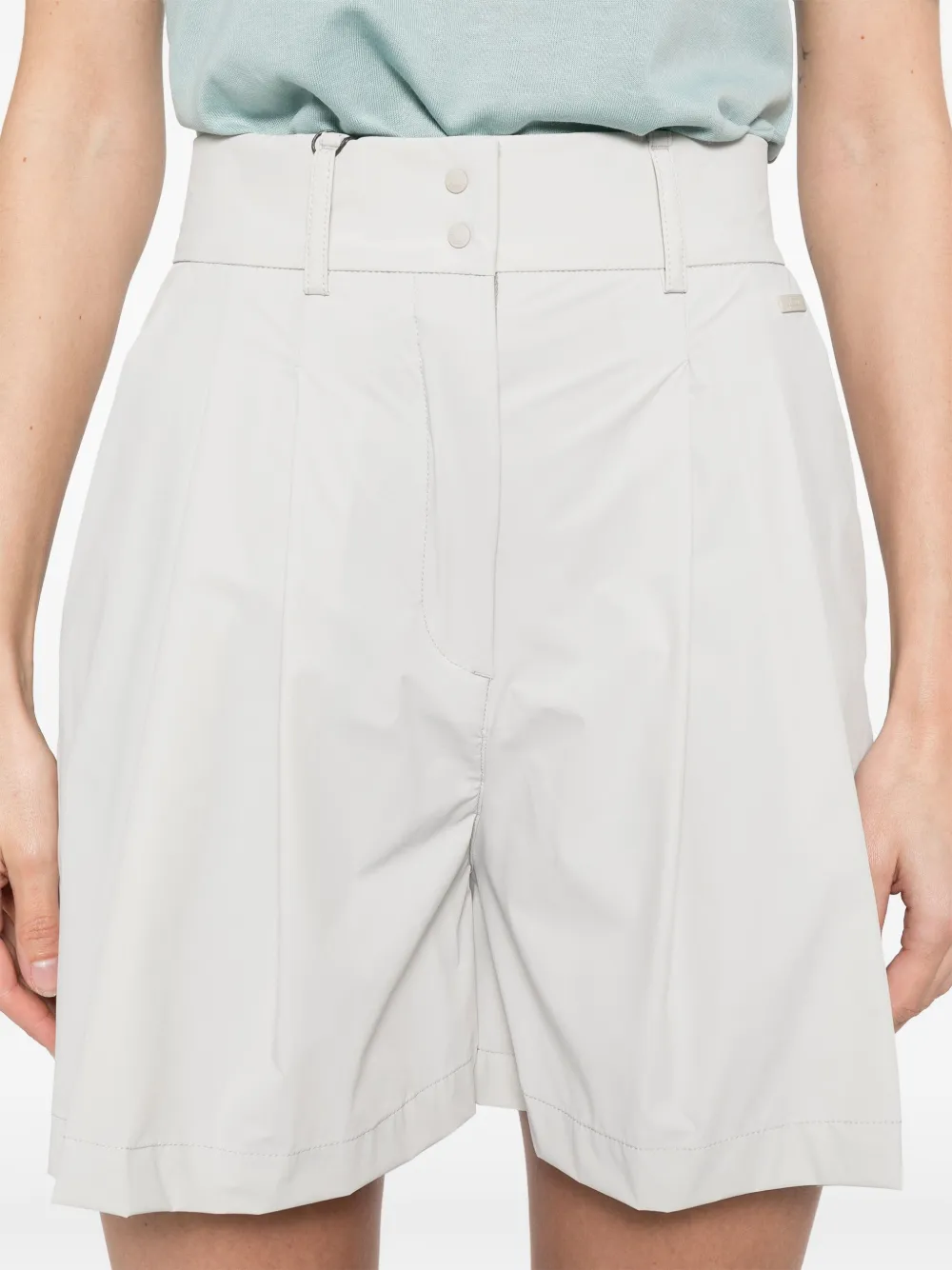 Herno Tailored Shorts In Grey