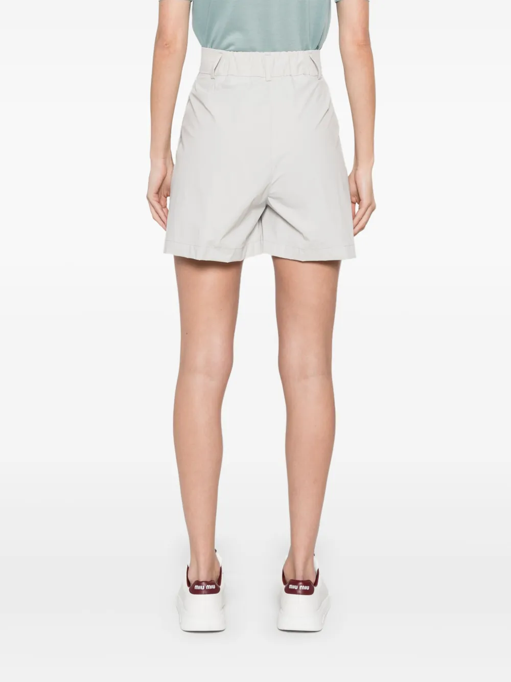 Herno Tailored Shorts In Grey