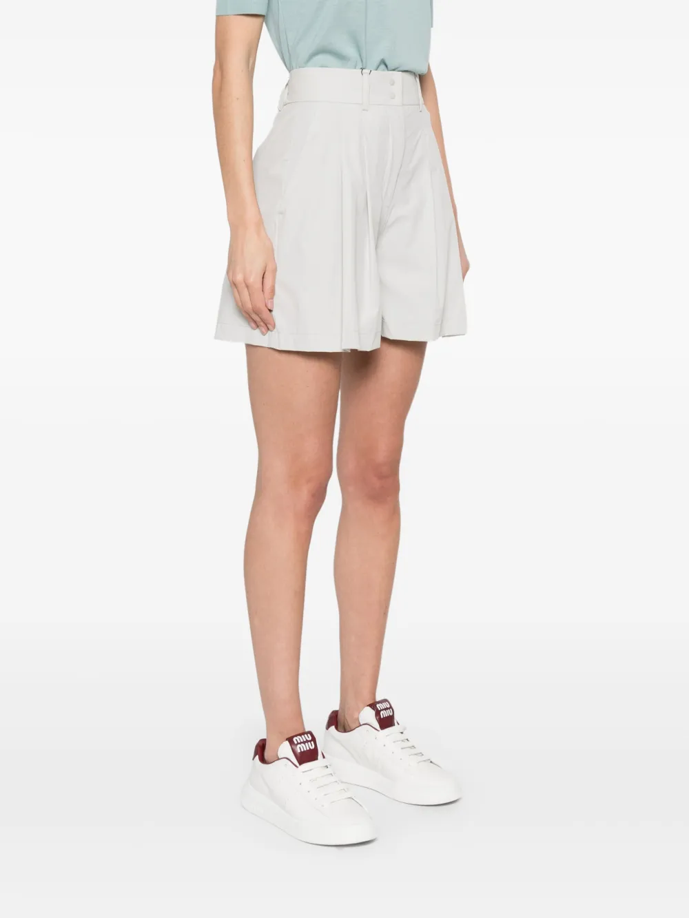 Herno Tailored Shorts In Grey