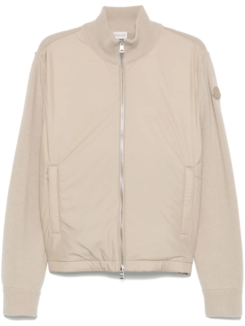 Moncler zip-up padded jacket | Neutrals | Image 1
