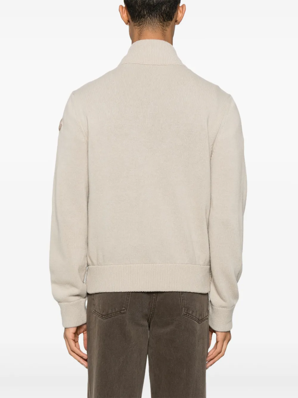 Moncler Gewatteerd jack met rits Beige