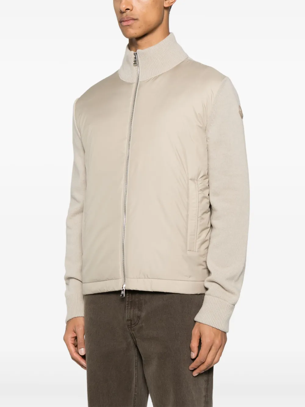 Moncler Gewatteerd jack met rits Beige
