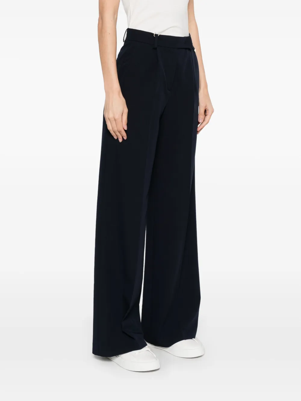 Herno Broek met wijde pijpen Blauw