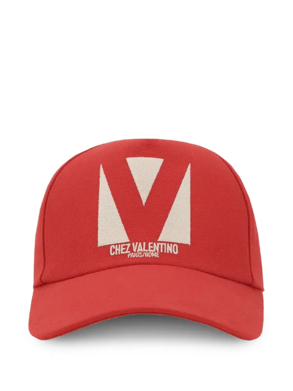 Valentino Garavani シェ キャップ | レッド | FARFETCH JP