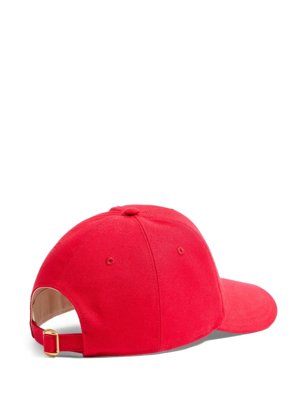  Valentino Garavani Chez Cotton Baseball Cap - Red 