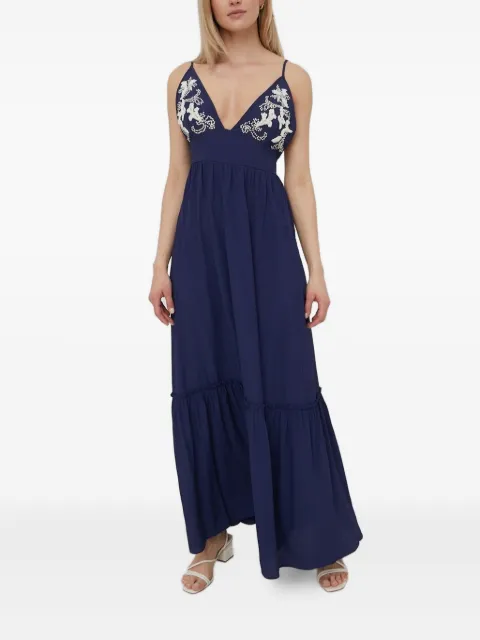 Beatrice B embellished tiered maxi dress