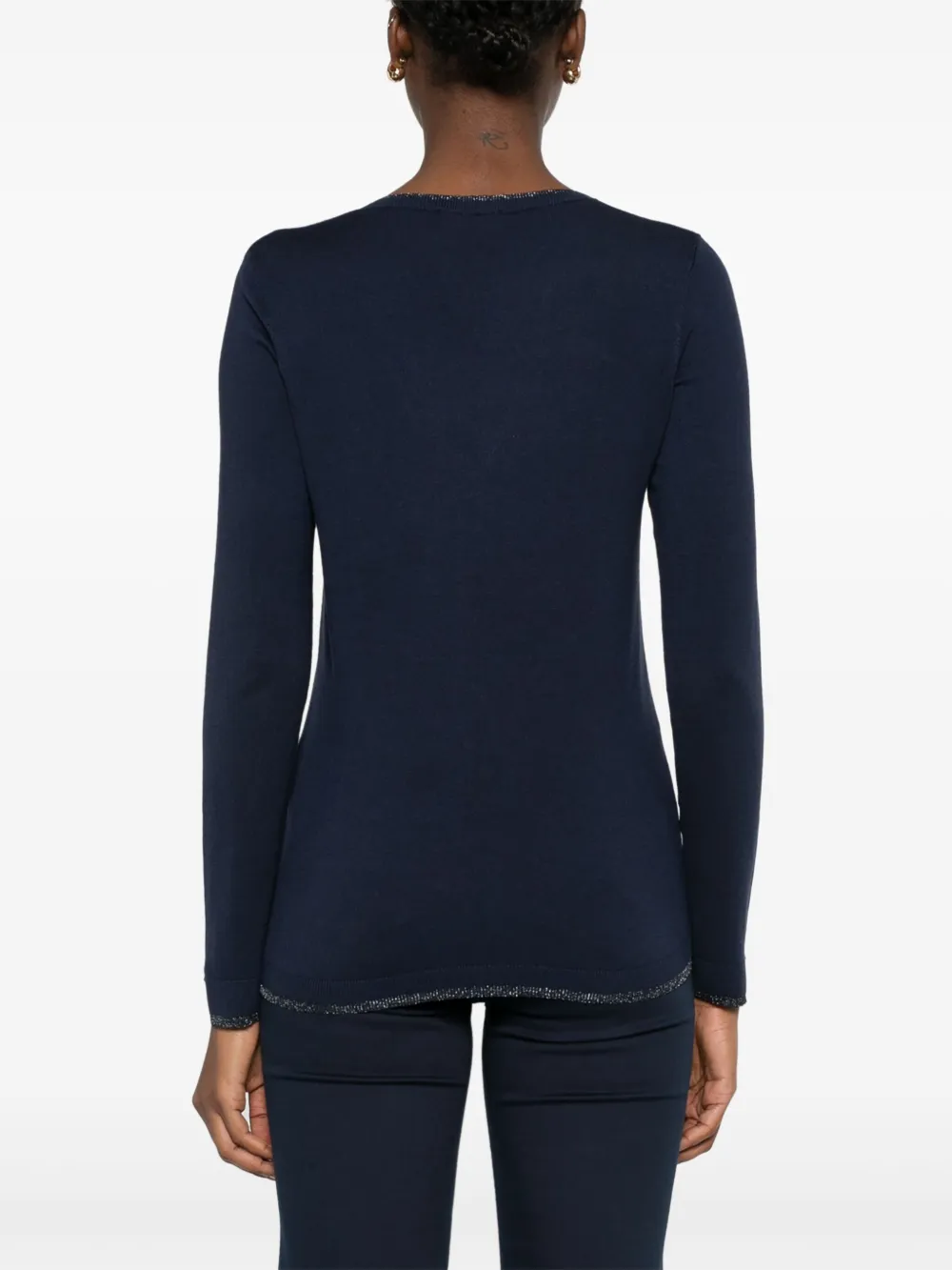LIU JO Tanktop met lurex detail Blauw
