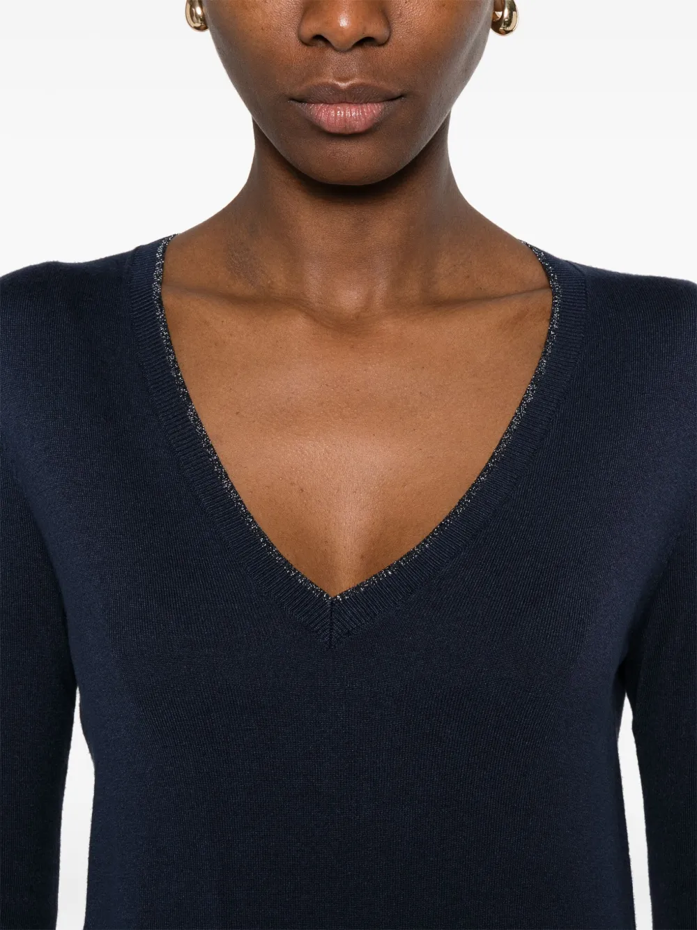 LIU JO Tanktop met lurex detail Blauw