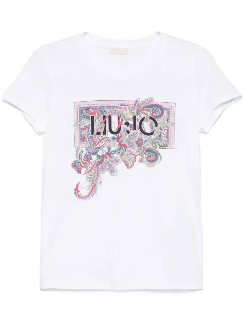 LIU JO crystal-embellishment T-shirt