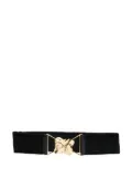 Elisabetta Franchi logo-jacquard belt - Black