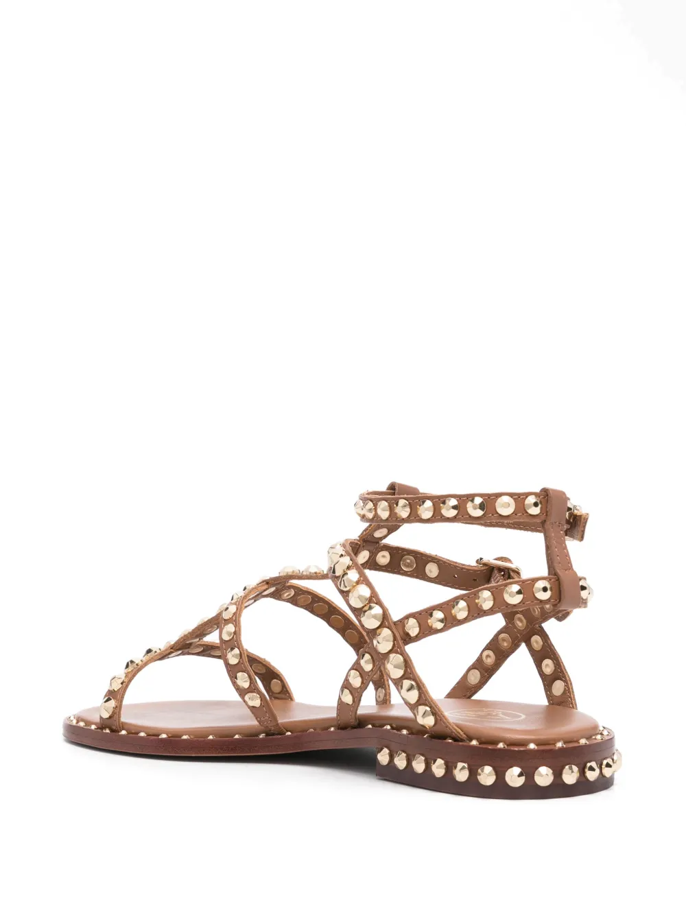 Ash Embellished Open Toe Sandals In 褐色