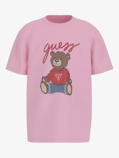 guess kids Teddy Bear t-shirt med tryck