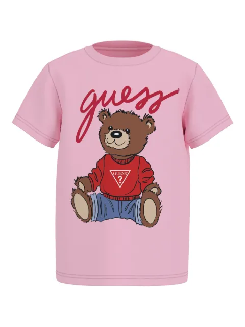guess kids Camiseta com estampa ursinho