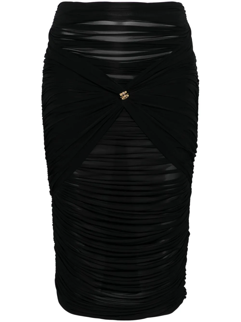 Elisabetta Franchi - draped midi skirt - women