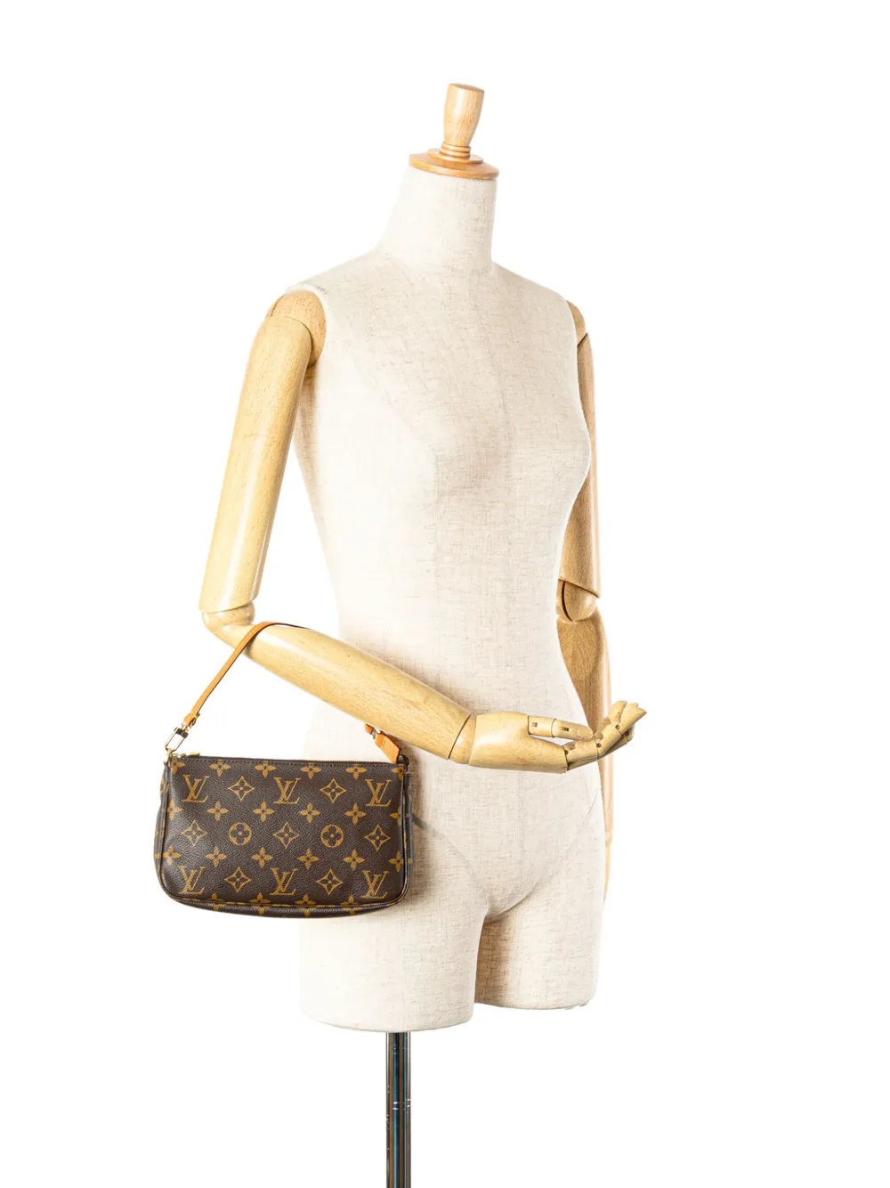 Louis Vuitton Pre-Owned 2001 Monogram Pochette Accessoires schoudertas - Bruin