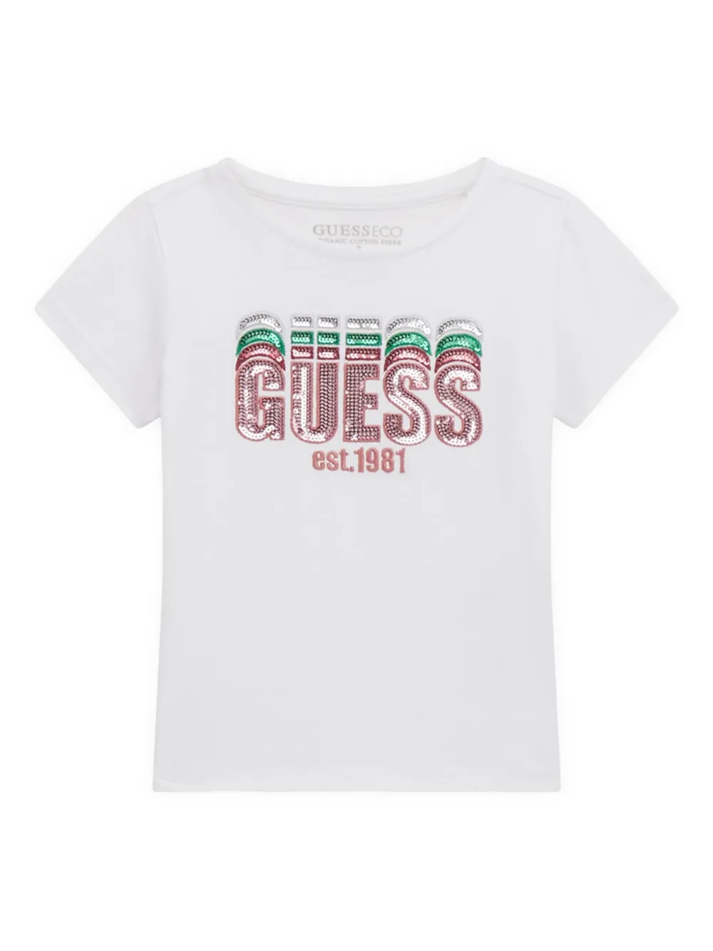 Guess kids T-shirt met logo Wit