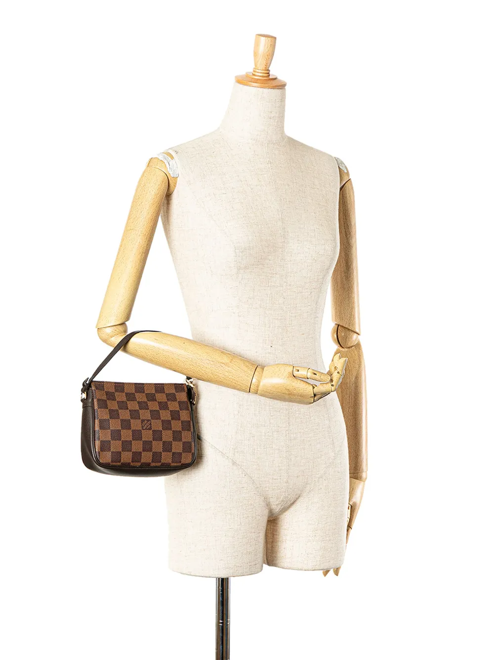 Louis Vuitton Pre-Owned Borsa a mano Trousse Pochette in tela Damier Ebène 1998 | Pre-owned | Image 2