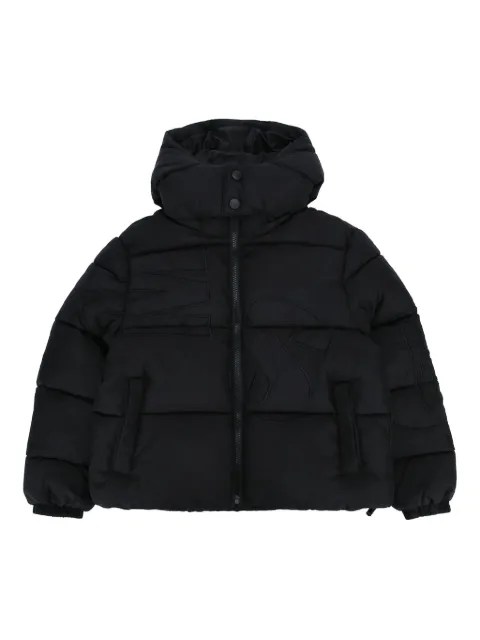 MSGM Kids monogram puffer jacket 