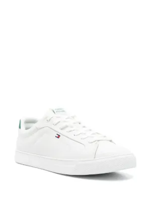 Tommy Jeans Tommy Hilfiger Jacquard Leather Trainers TH Monogram
