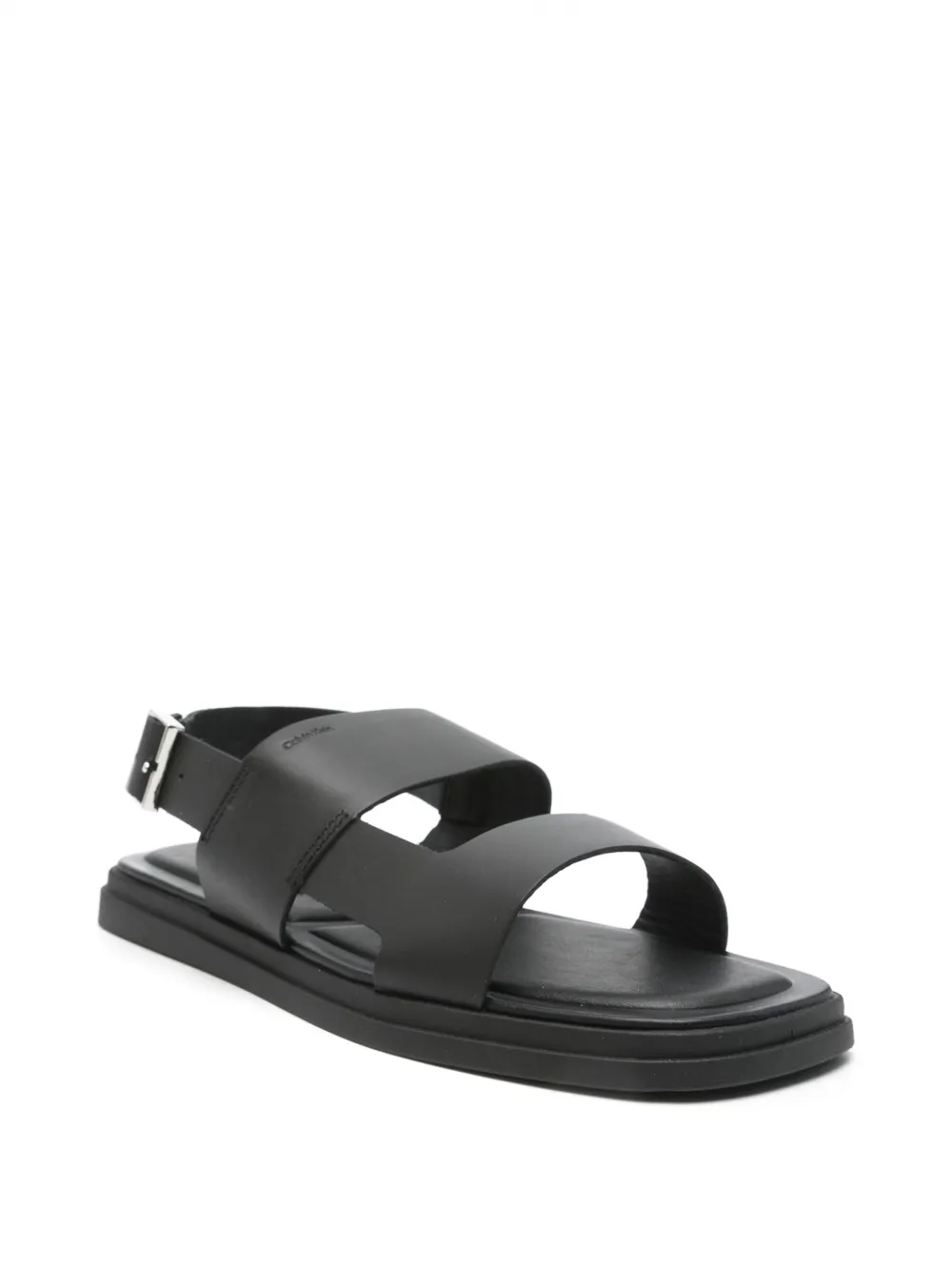 Calvin Klein leather sandals - Zwart