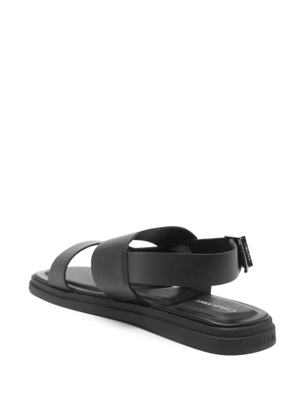 Calvin Klein leather sandals Black