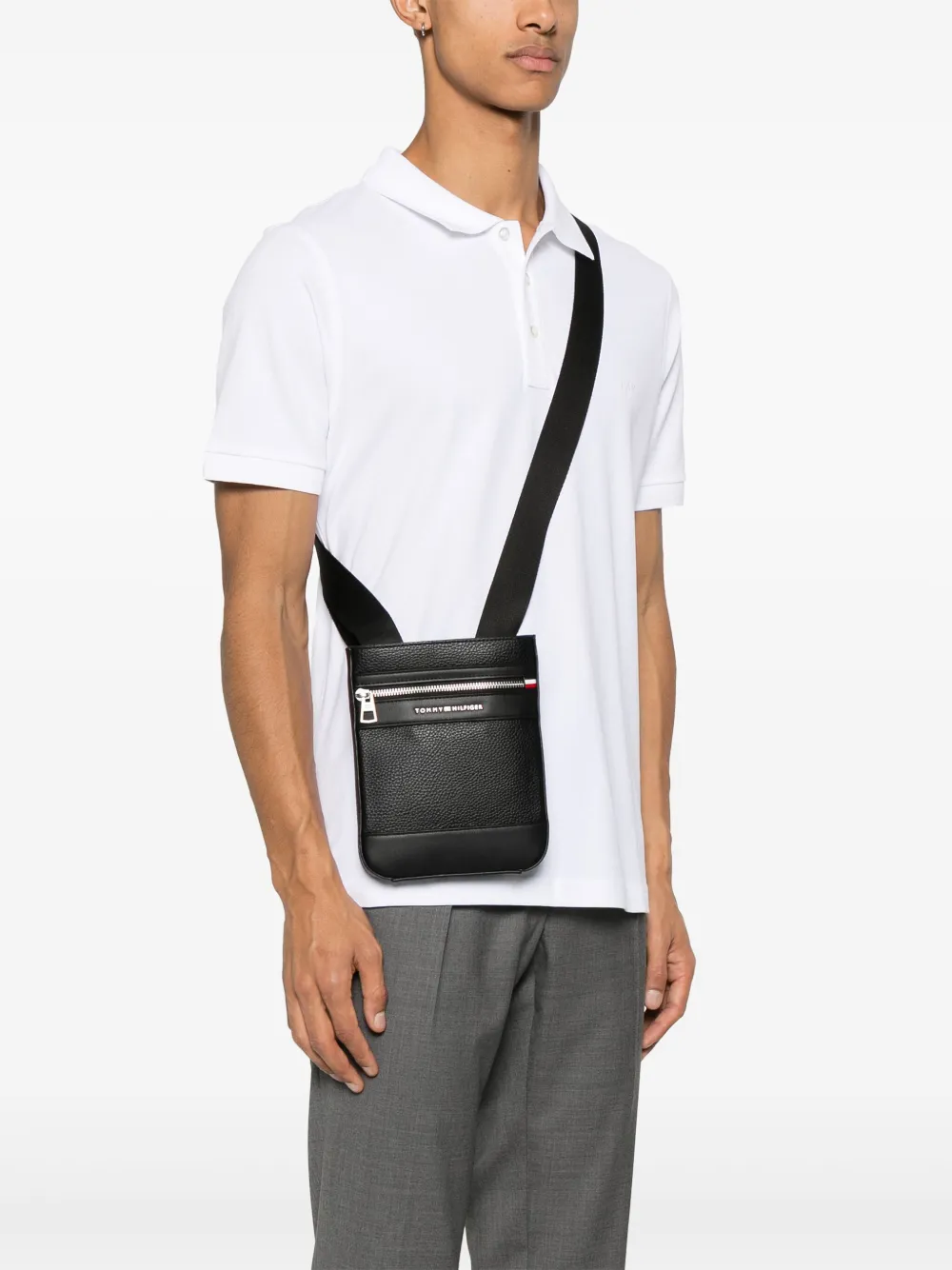 Tommy Hilfiger Central mini-messengertas - Zwart