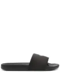 Calvin Klein Jeans logo-plaque slides - Black