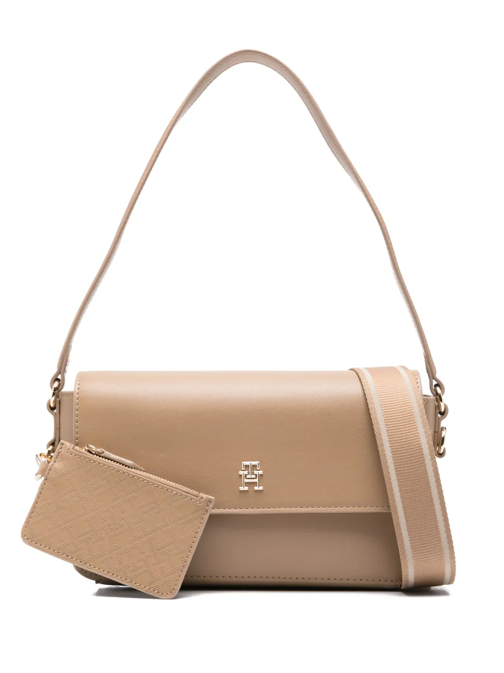 Tommy Hilfiger Distinct verstelbare schoudertas Beige