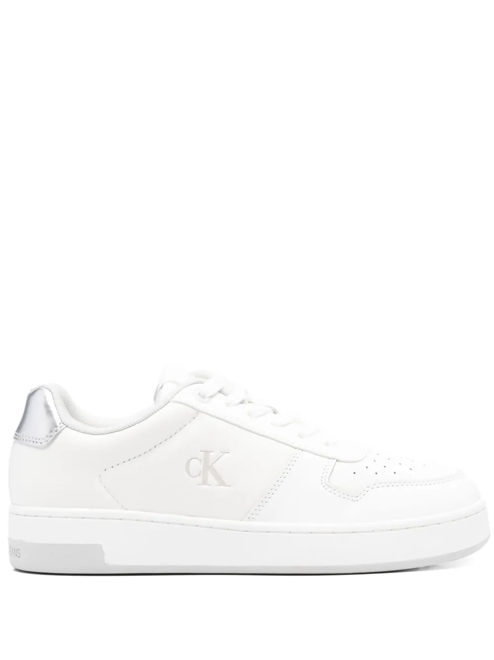 Calvin Klein Jeans Sneakers met logo-reliëf Wit