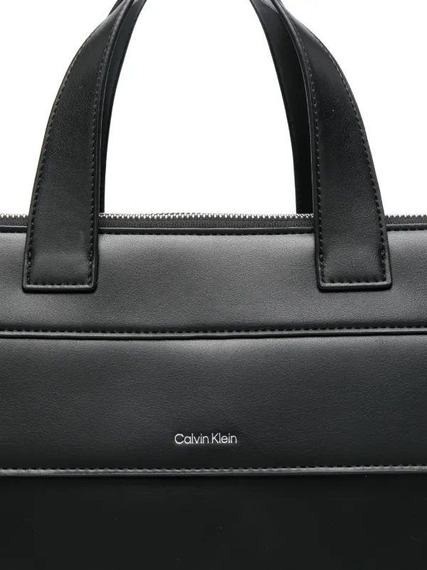 Calvin Klein logo-print Laptop Bag Black FARFETCH RO